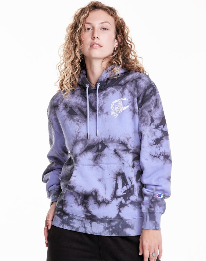 Sudadera Con Capucha Champion Mujer - Galaxy Dye ( Azules/Negras ) 2798130-KT